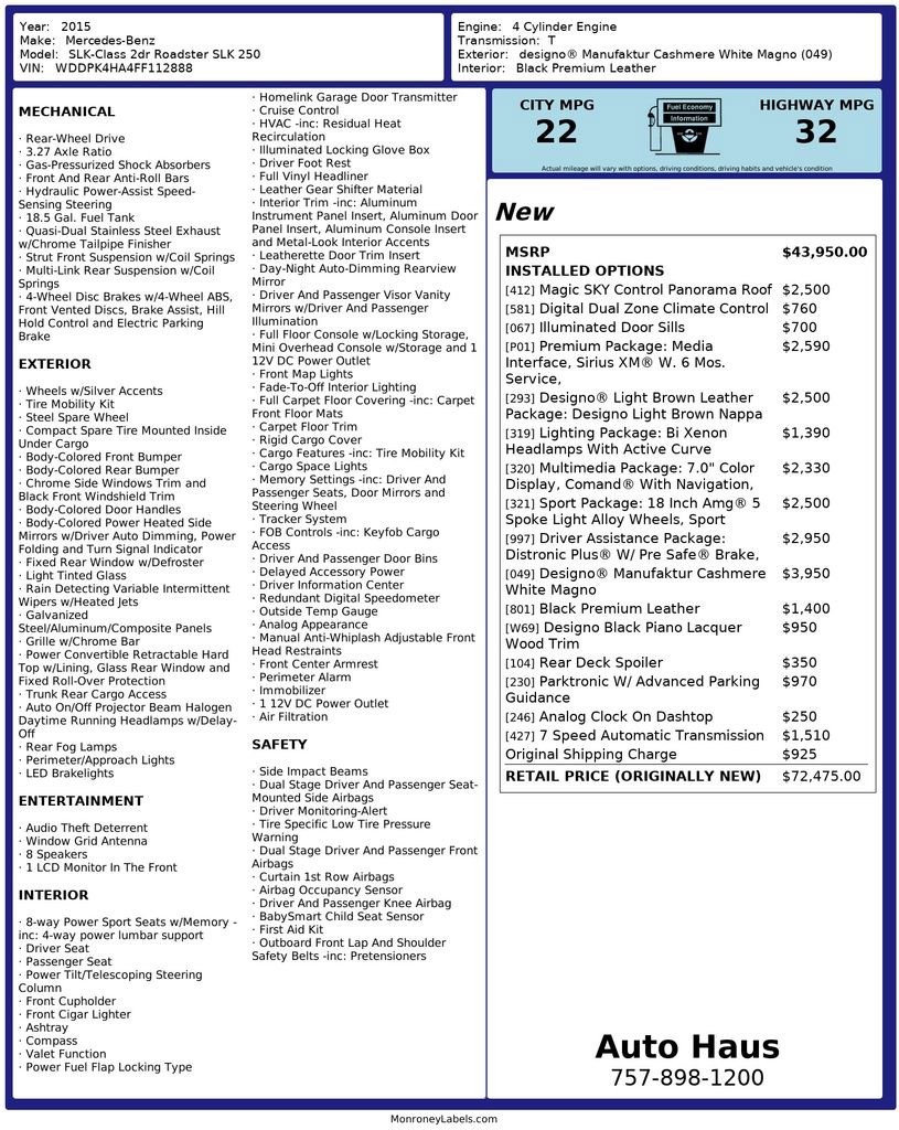 Used 2015 Mercedes-Benz SLK 250 image 3