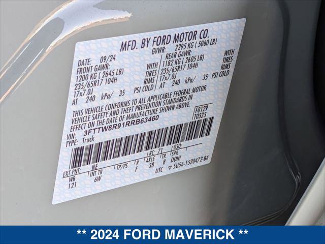 New 2024 Ford Maverick Tremor w/ Tremor Off-Road Package image 33