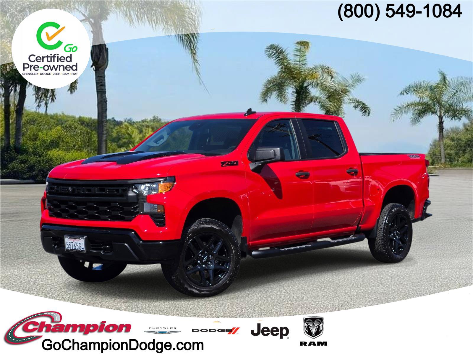 Used 2025 Chevrolet Silverado 1500 Custom Trail Boss w/ Turbomax Blackout Package