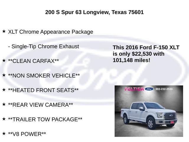 Used 2016 Ford F150 XLT w/ Equipment Group 302A Luxury AWD/4WD image 25