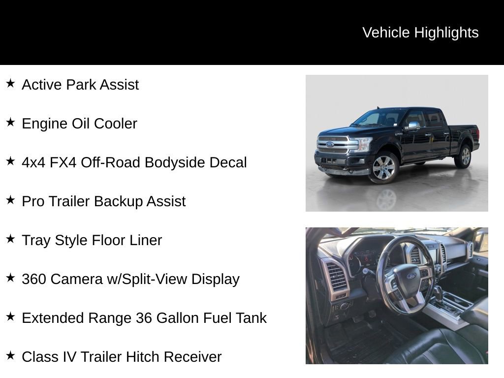 Used 2020 Ford F150 Platinum w/ Technology Package image 26