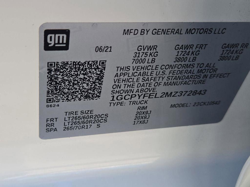 Used 2021 Chevrolet Silverado 1500 LT Trail Boss w/ LPO, Dark Essentials Package image 15