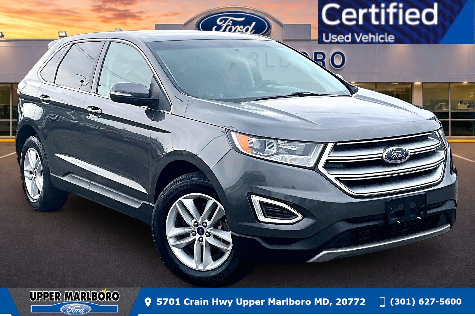 Certified 2018 Ford Edge SEL w/ Equipment Group 201A