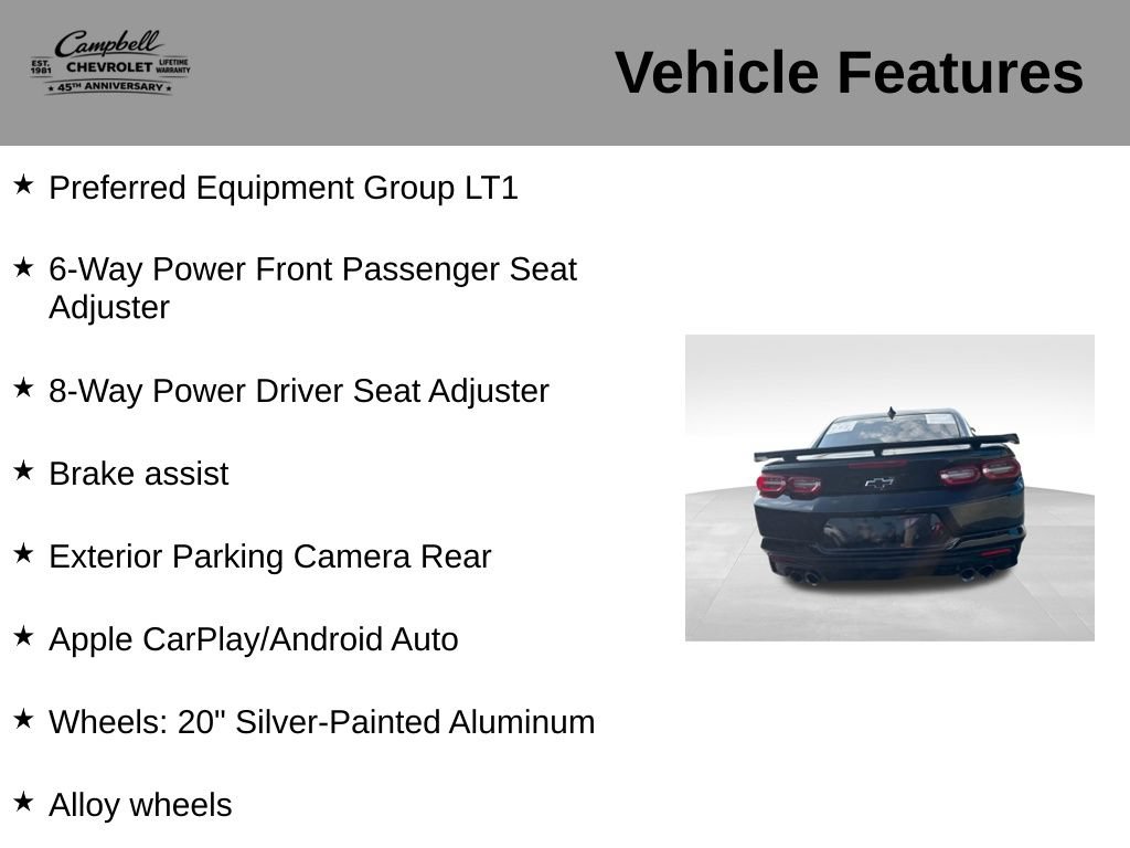 Used 2021 Chevrolet Camaro LT RWD image 5
