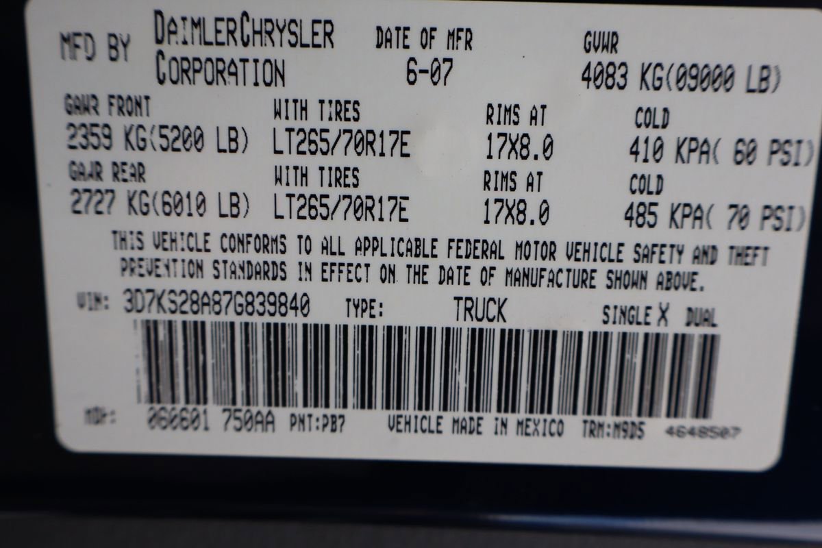 Used 2007 Dodge Ram 2500 Truck SLT w/ Quad Cab Big Horn Value Group image 43