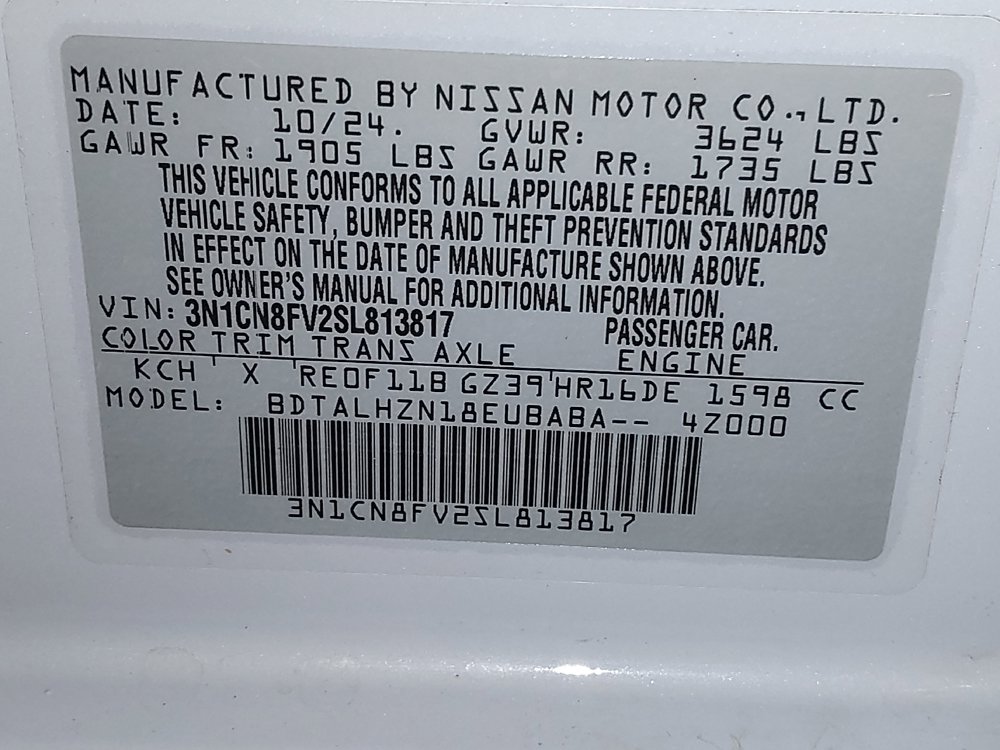 Used 2025 Nissan Versa SR w/ Trunk Package FWD image 33