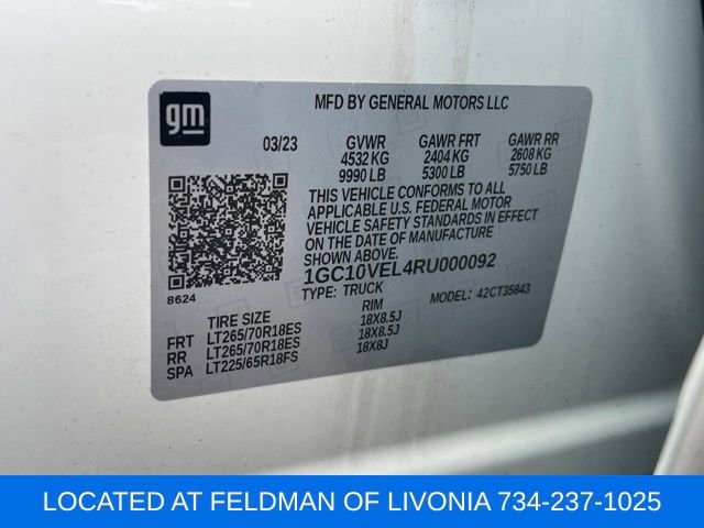 Certified 2024 Chevrolet Silverado EV W/T image 10