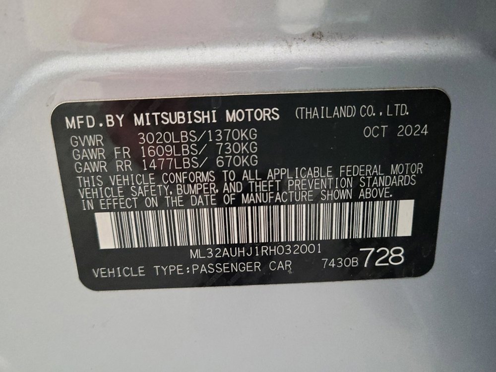 Used 2024 Mitsubishi Mirage LE FWD image 33