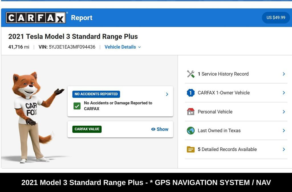 Used 2021 Tesla Model 3 Standard Range Plus RWD image 9