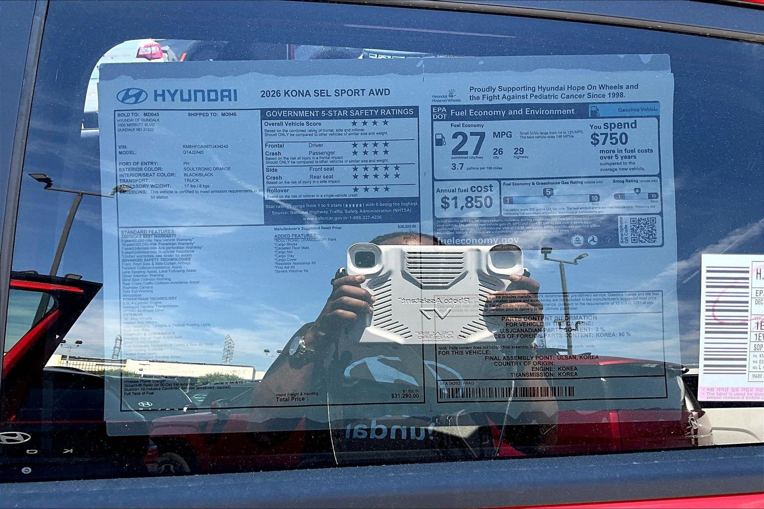 New 2026 Hyundai Kona SEL Sport AWD/4WD image 18