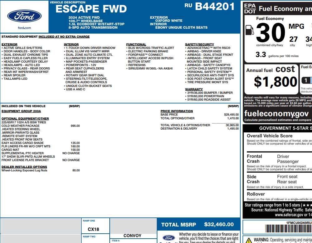 Used 2024 Ford Escape Active w/ Cold Weather Package FWD image 2