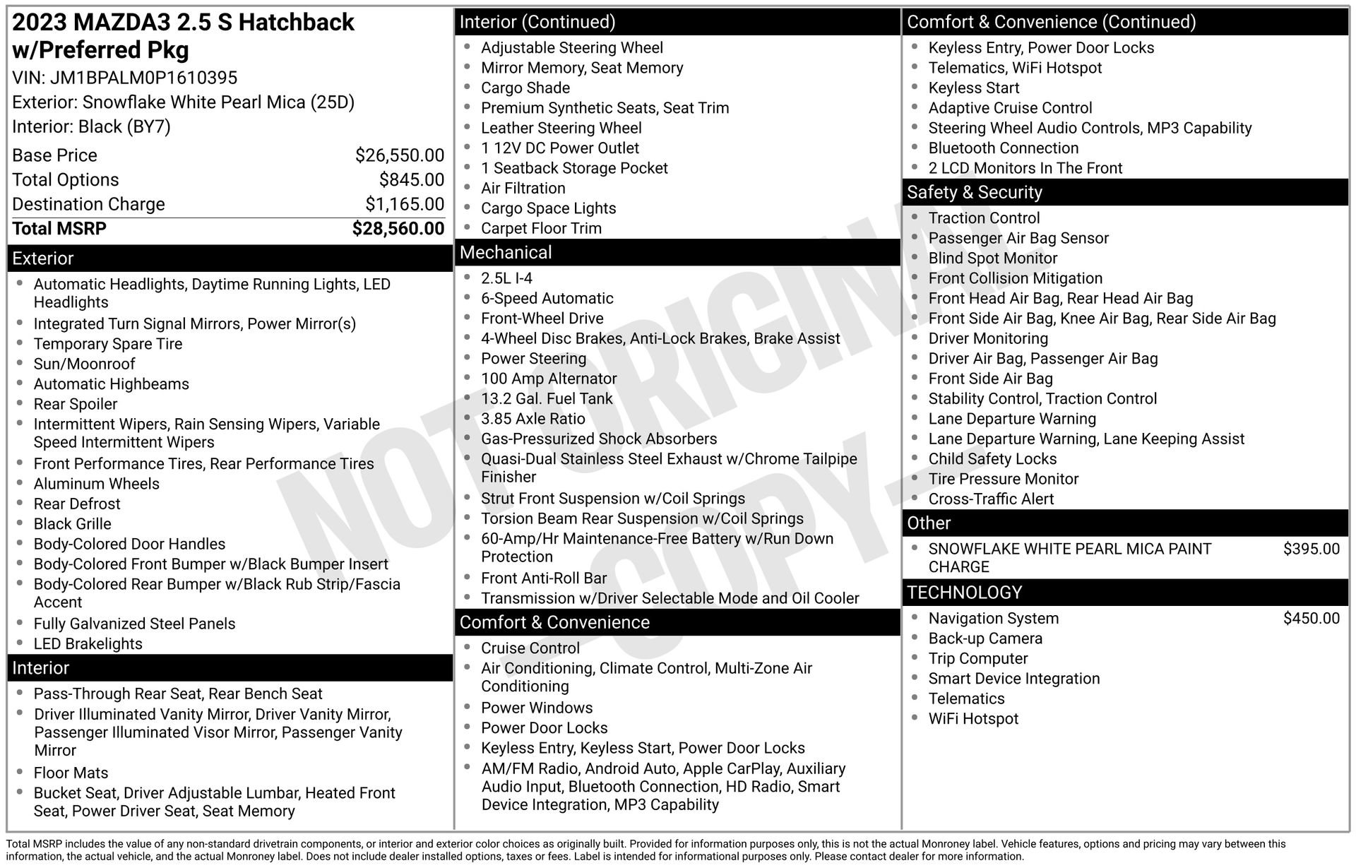 Used 2023 MAZDA MAZDA3 s image 4