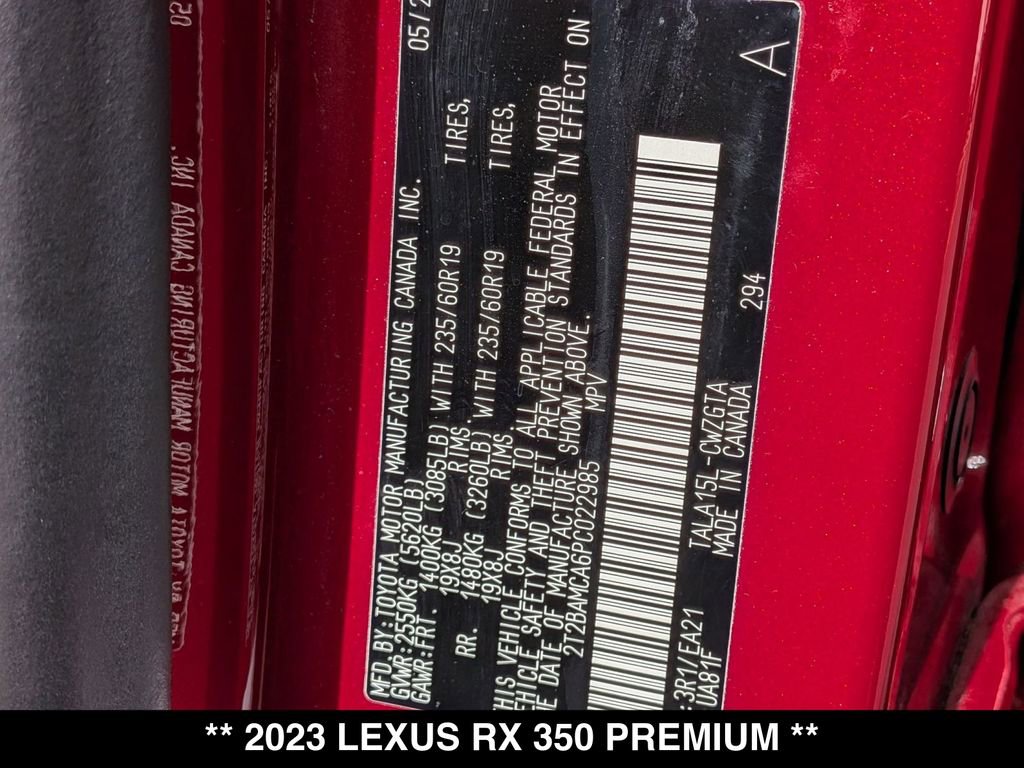 Used 2023 Lexus RX 350 Premium w/ Accessory Package image 29