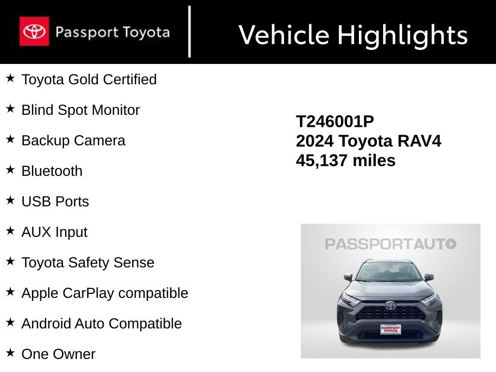 Certified 2024 Toyota RAV4 LE AWD/4WD image 13