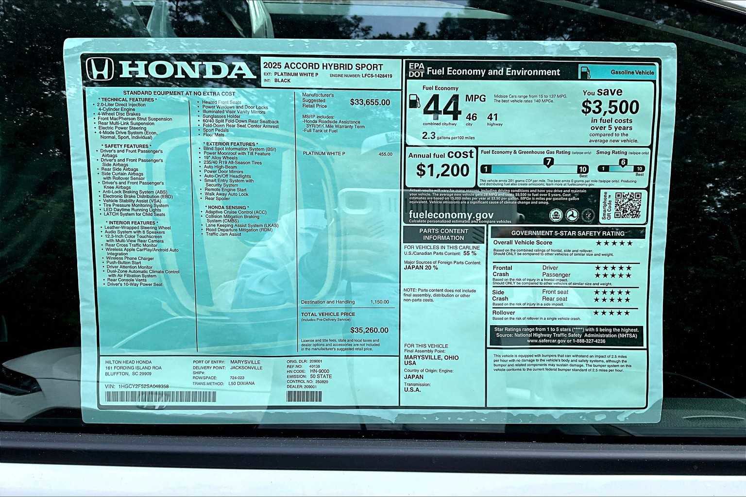 New 2025 Honda Accord Sport image 17