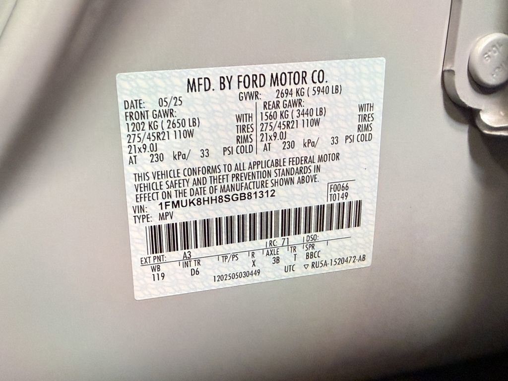 Used 2025 Ford Explorer Platinum w/ LUX Leather Package image 56