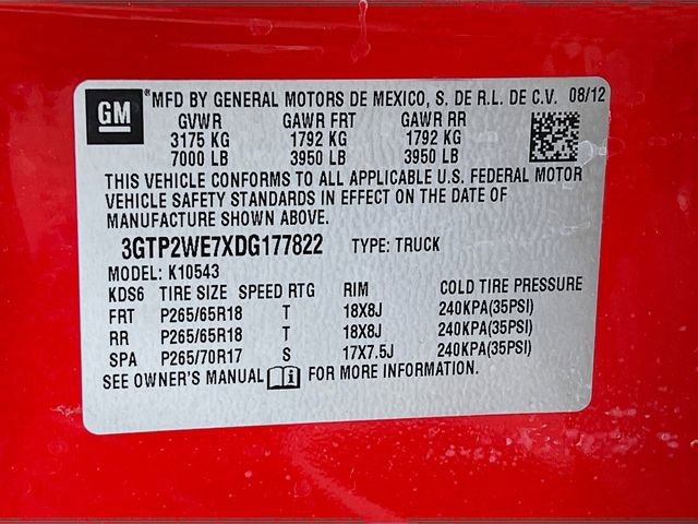 Used 2013 GMC Sierra 1500 SLT w/ SLT Convenience Package AWD/4WD image 12
