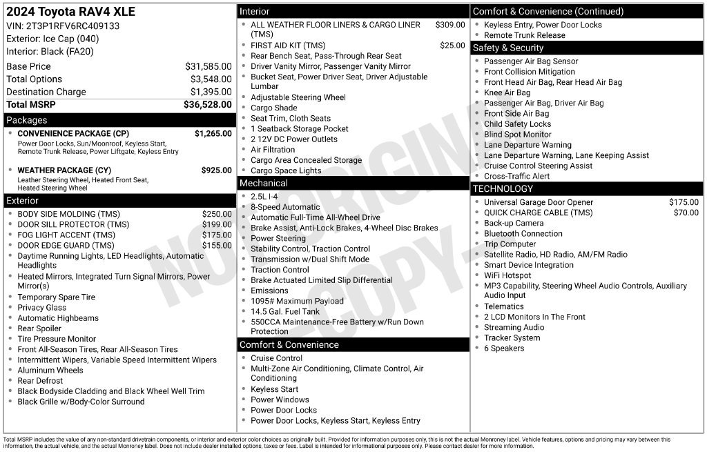Certified 2024 Toyota RAV4 XLE w/ Convenience Package AWD/4WD image 23