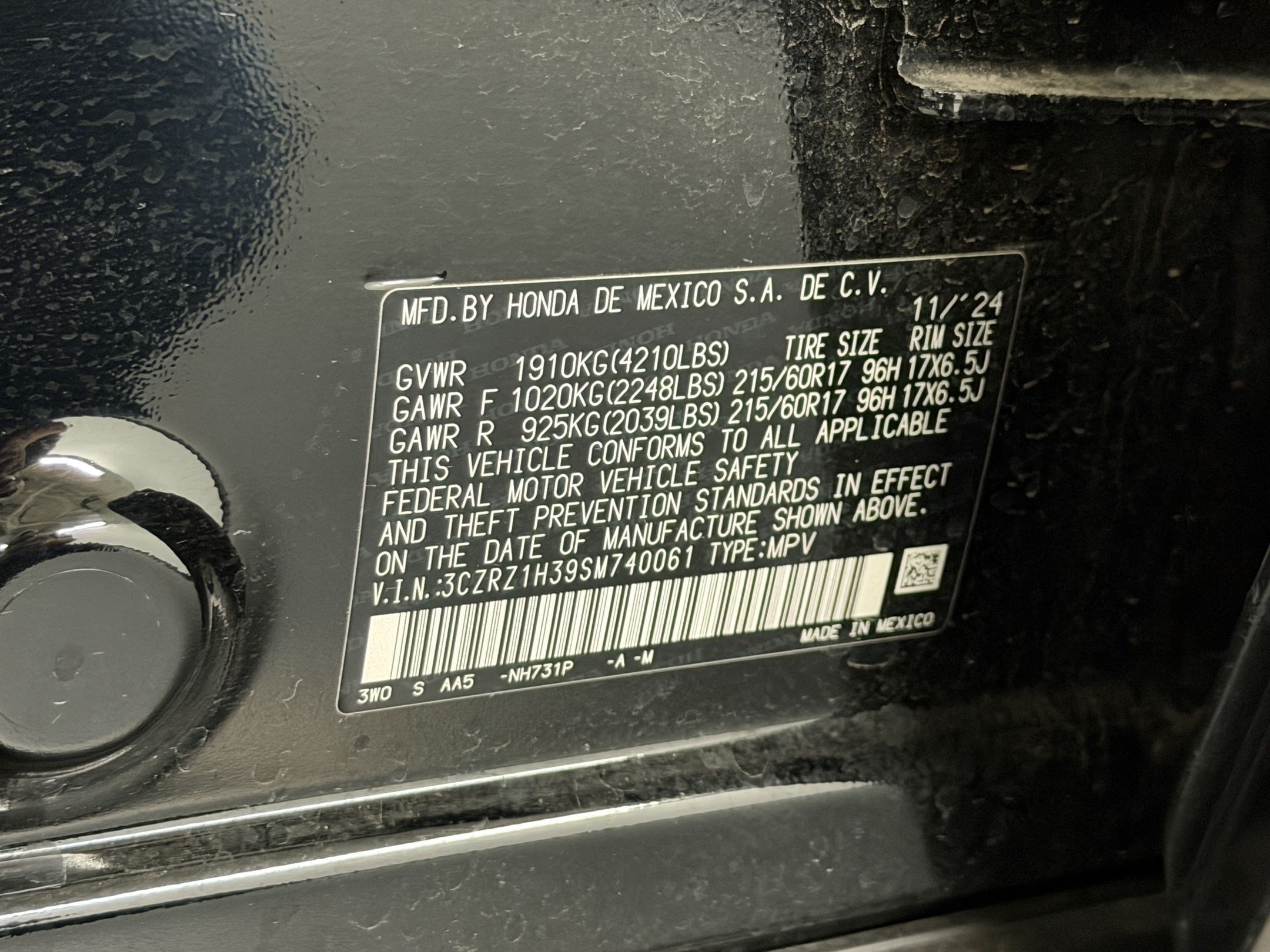Certified 2025 Honda HR-V LX image 23