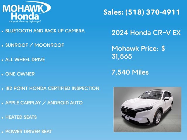 Certified 2024 Honda CR-V EX image 8