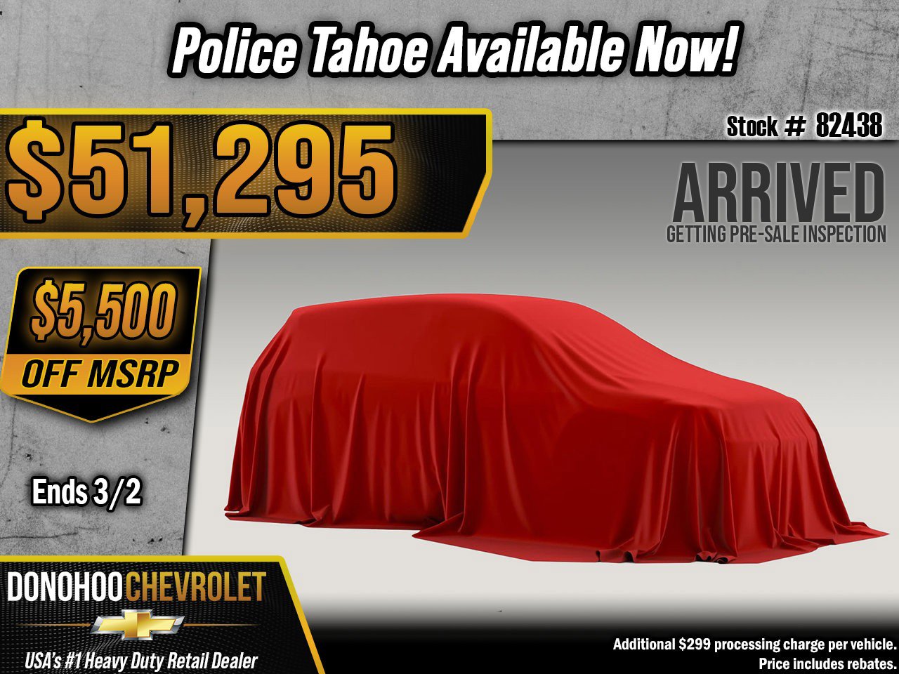 New 2026 Chevrolet Tahoe 2WD image 1