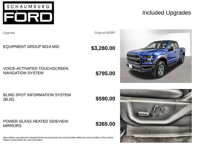 Used 2018 Ford F150 Raptor w/ Equipment Group 801A Mid image 4