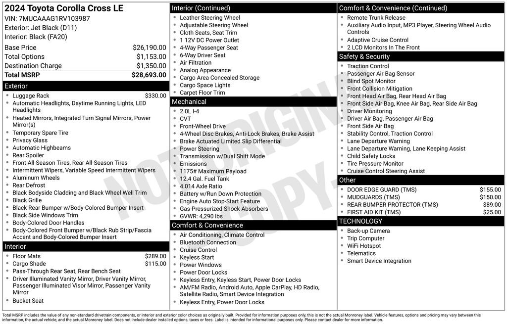 Used 2024 Toyota Corolla Cross LE image 21