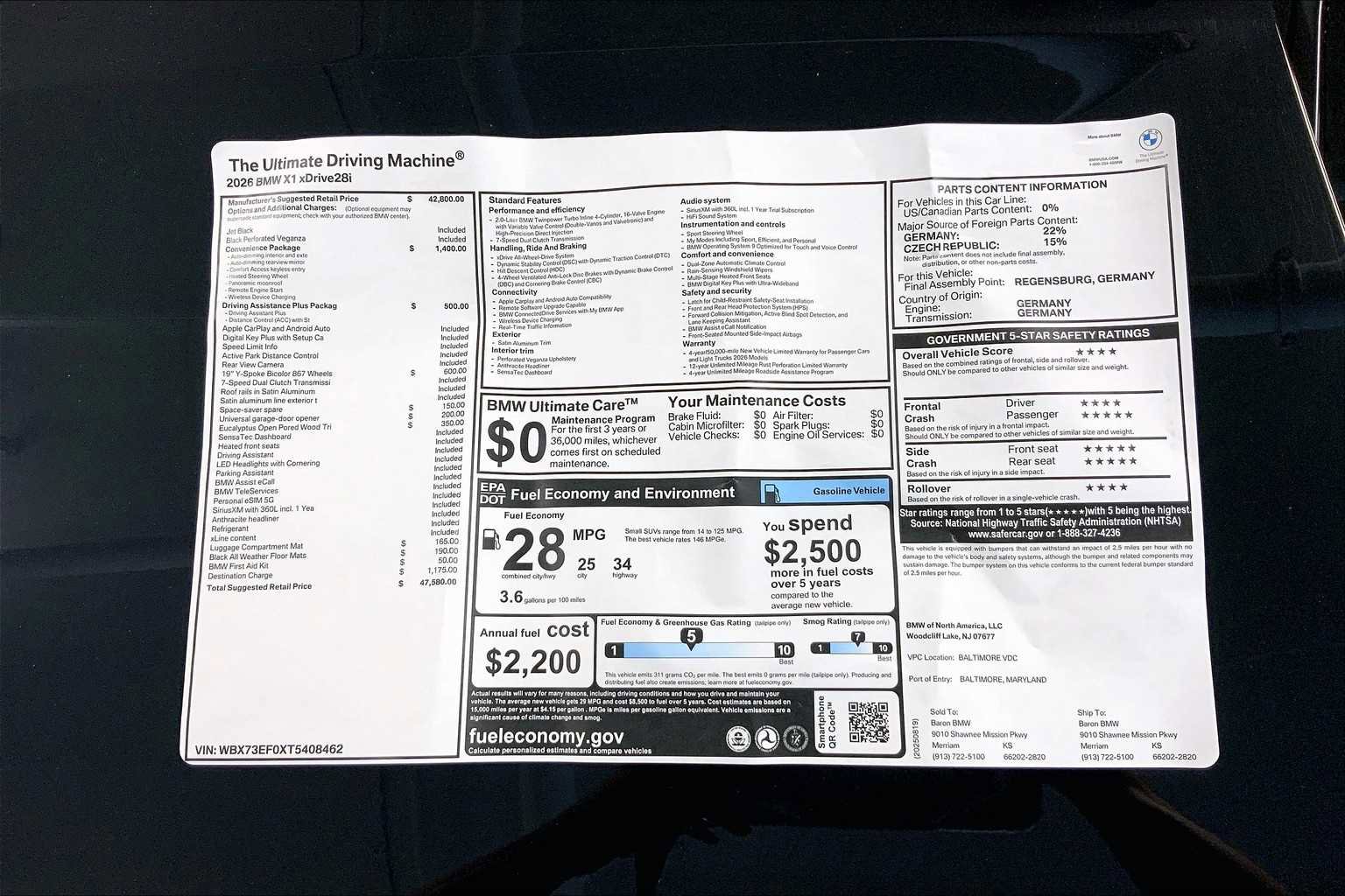 New 2026 BMW X1 xDrive28i w/ Convenience Package image 22