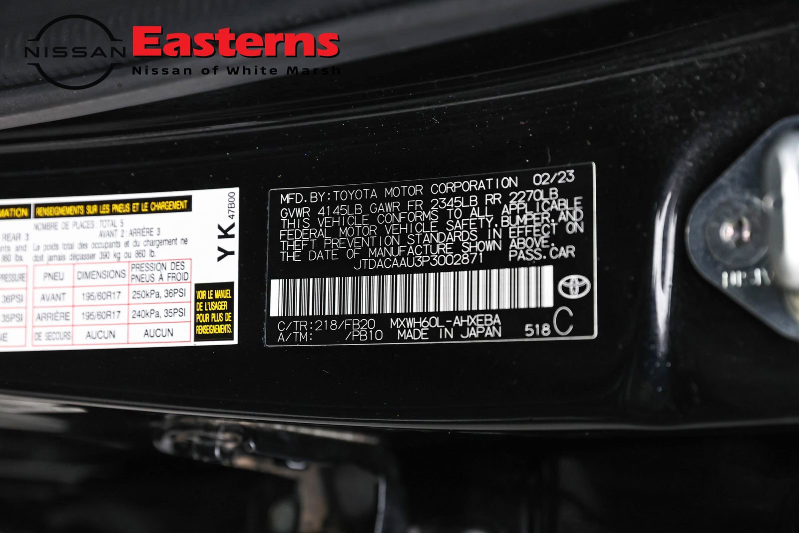 Used 2023 Toyota Prius LE FWD image 33