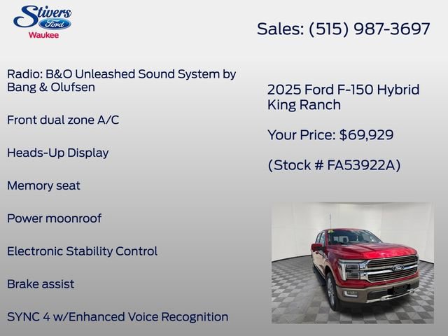 Certified 2025 Ford F150 King Ranch AWD/4WD image 16