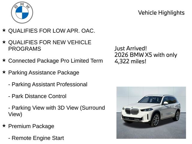 Used 2026 BMW X5 xDrive40i w/ Premium Package AWD/4WD image 9