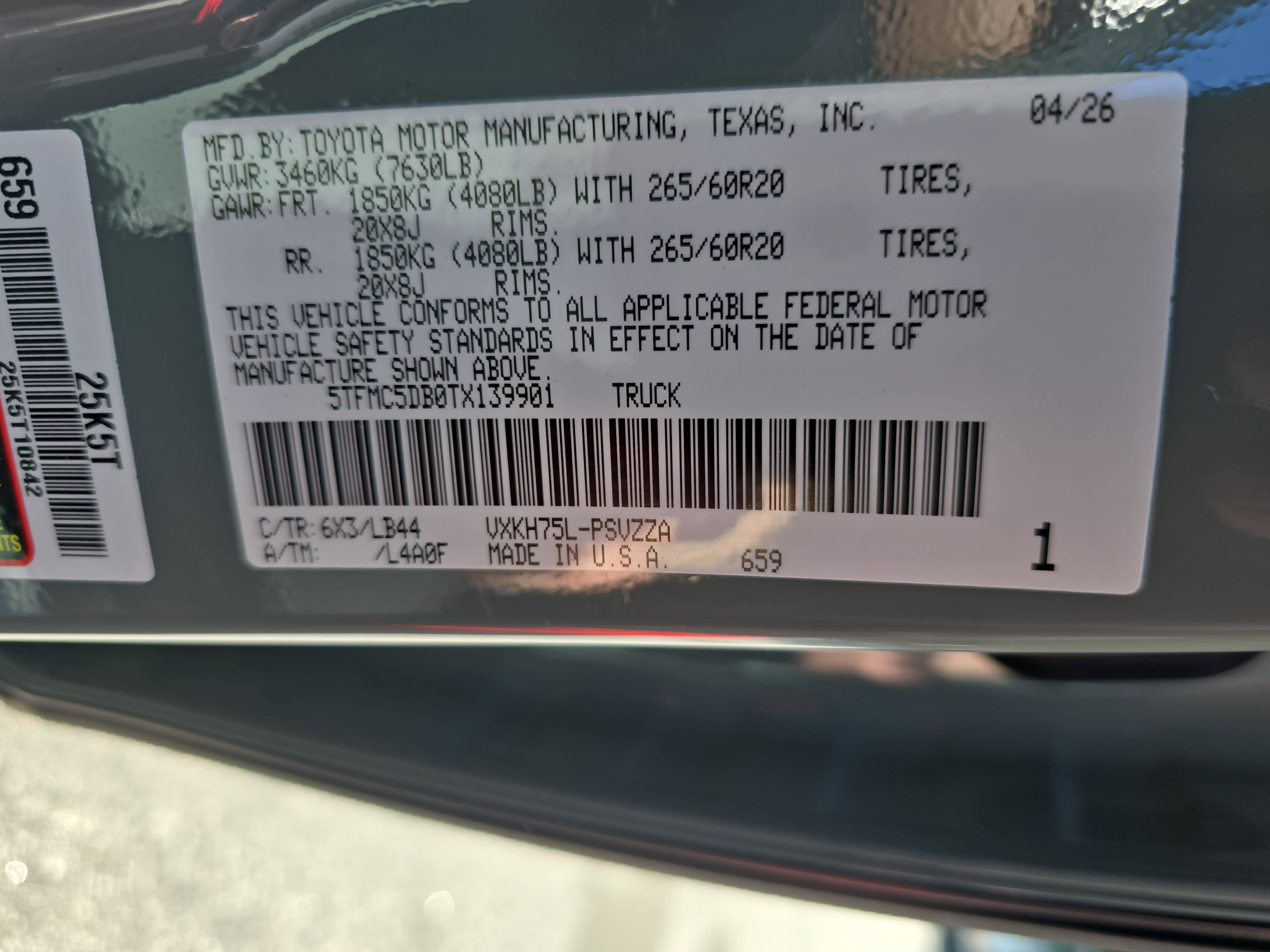 New 2026 Toyota Tundra 1794 Edition AWD/4WD image 34