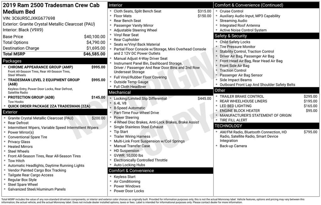 Used 2019 RAM 2500 Tradesman image 36