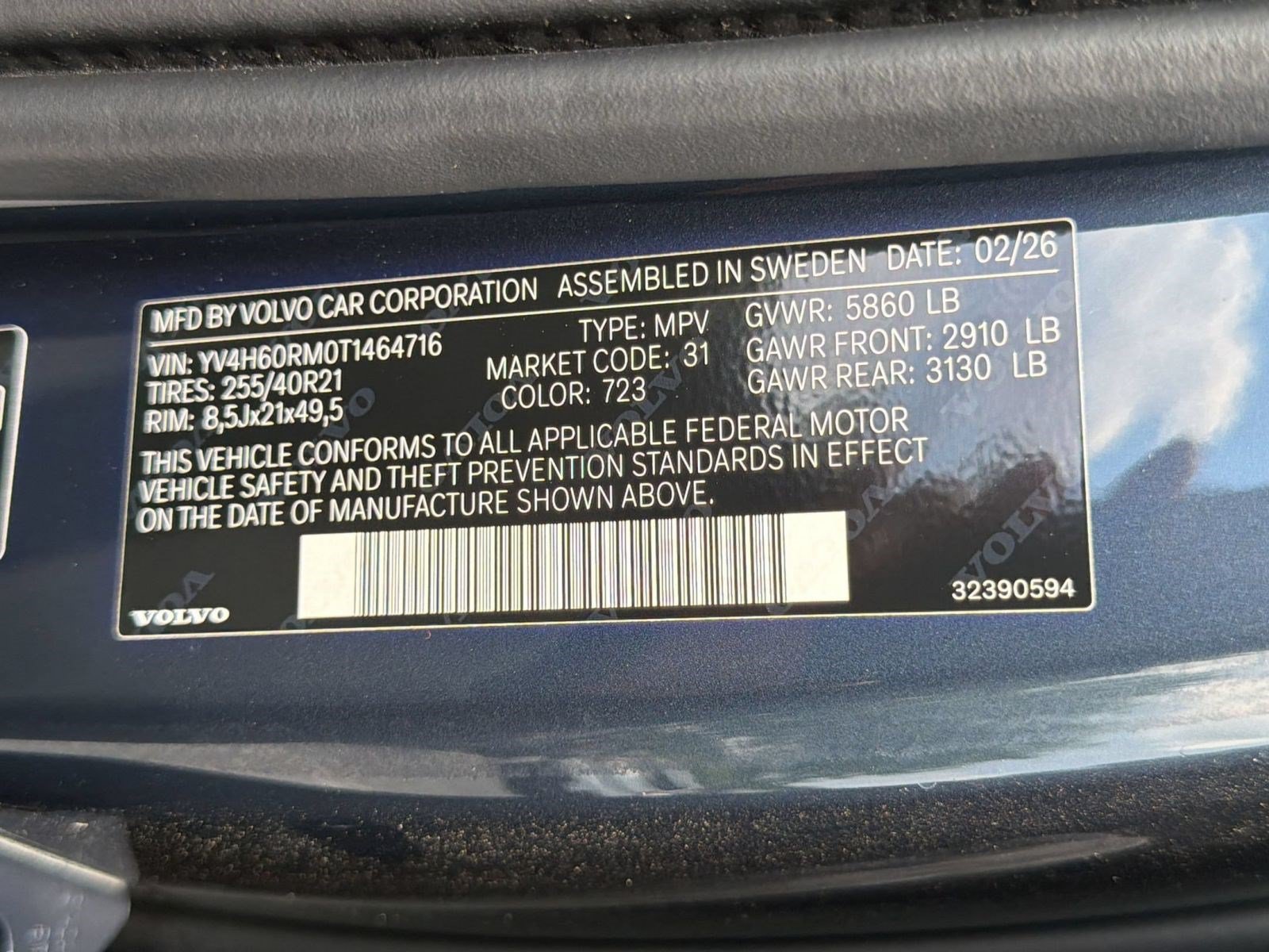 New 2026 Volvo XC60 T8 Ultra w/ Protection Package Premier AWD/4WD image 24