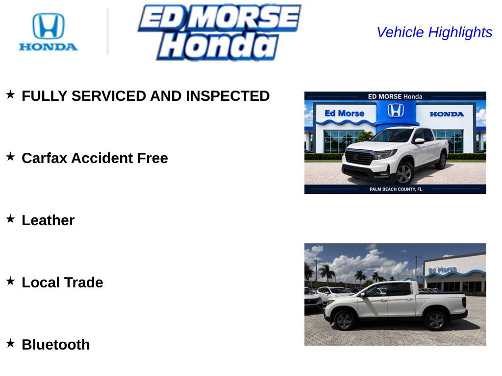 Certified 2022 Honda Ridgeline RTL image 6