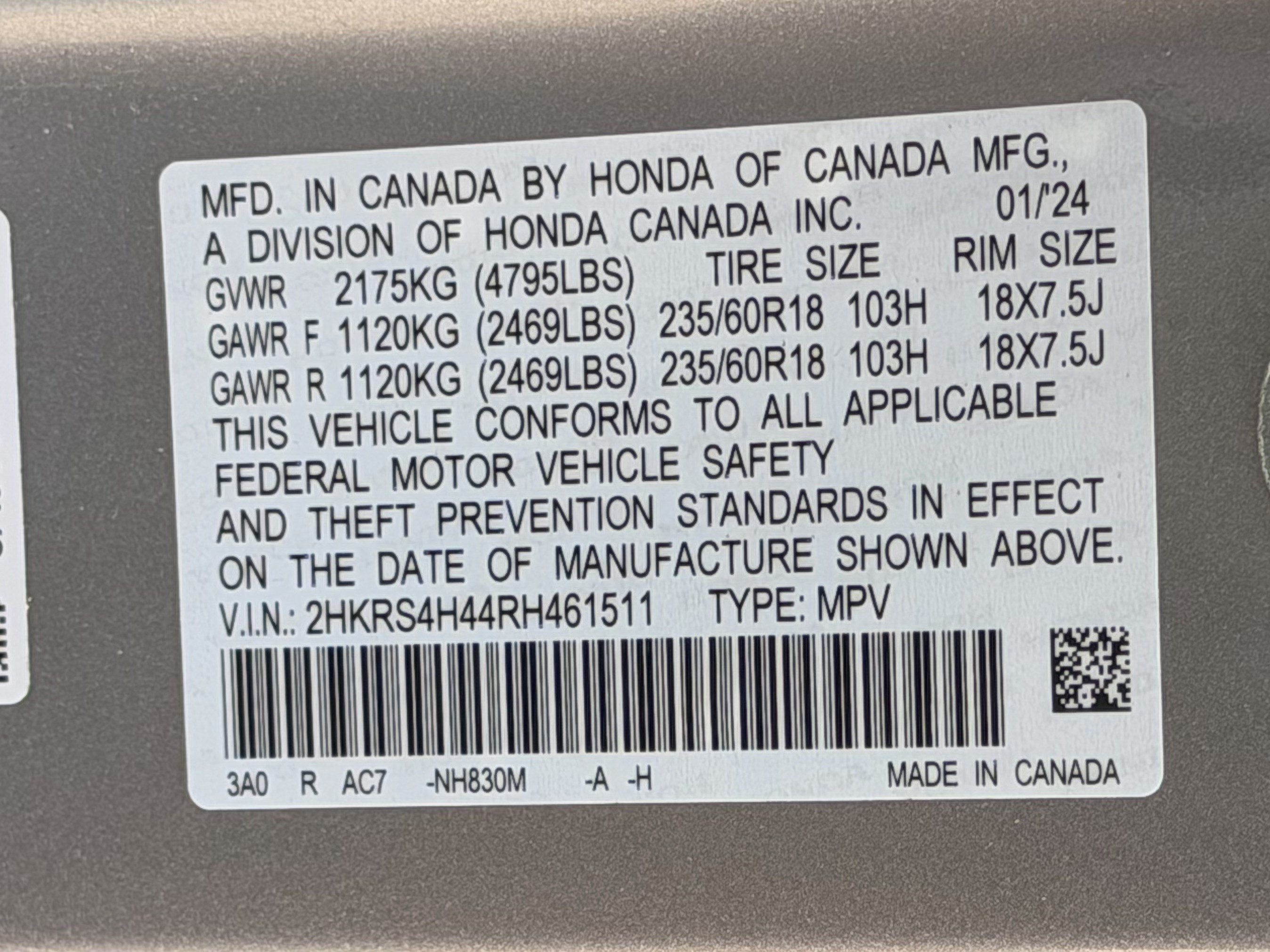 Certified 2024 Honda CR-V EX image 29