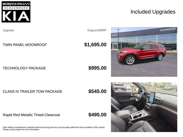 Used 2022 Ford Explorer Platinum w/ Technology Package AWD/4WD image 4
