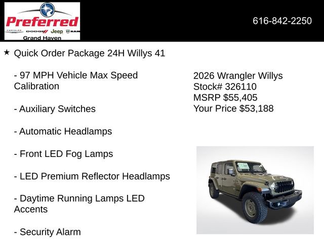 New 2026 Jeep Wrangler Willys image 18