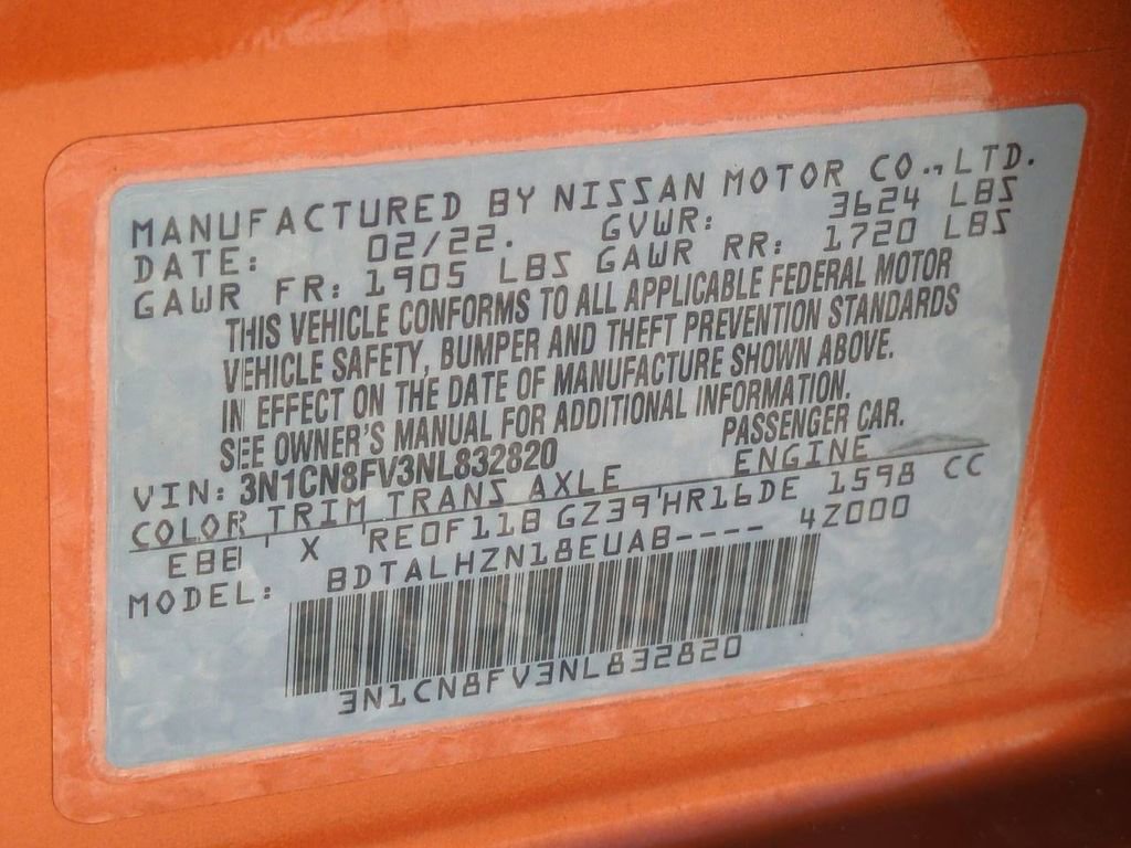 Certified 2022 Nissan Versa SR w/ Convenience Package image 29