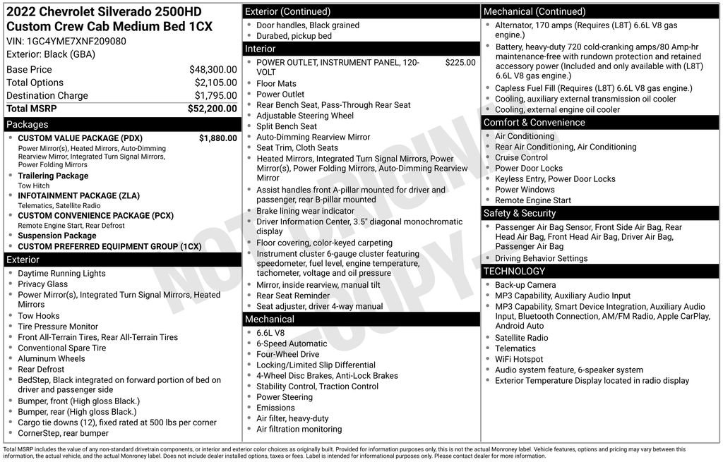 Used 2022 Chevrolet Silverado 2500 Custom w/ Custom Value Package image 19