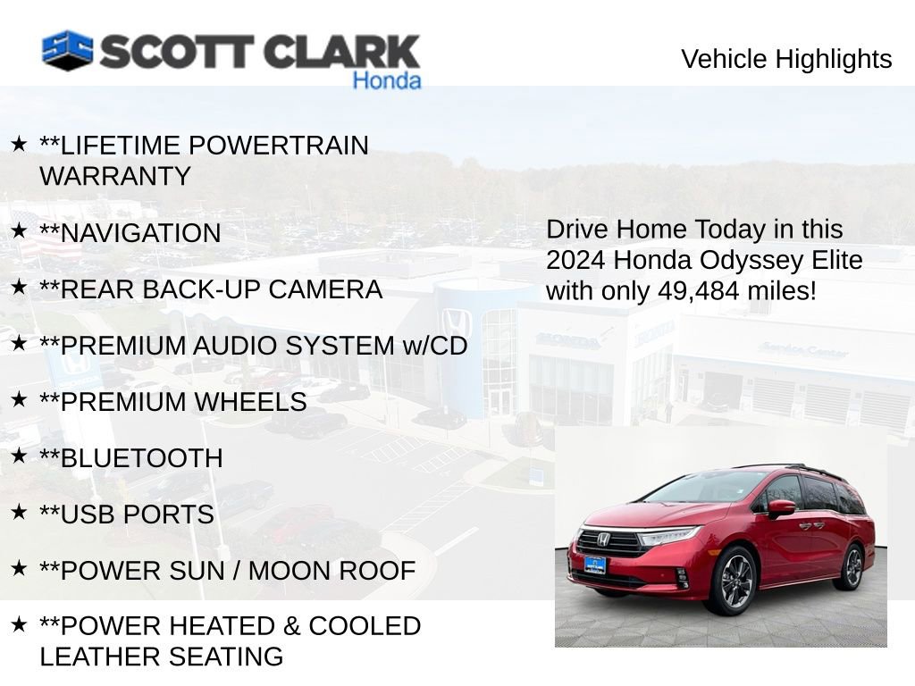 Used 2024 Honda Odyssey Elite image 11