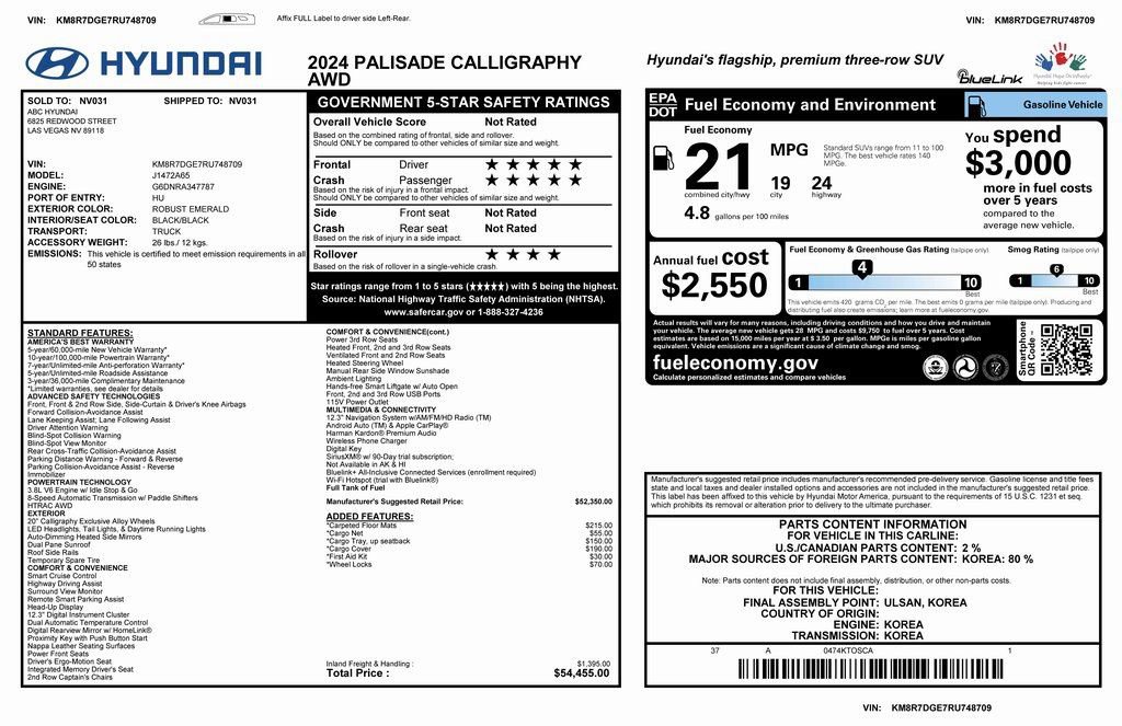 Used 2024 Hyundai Palisade Calligraphy image 4
