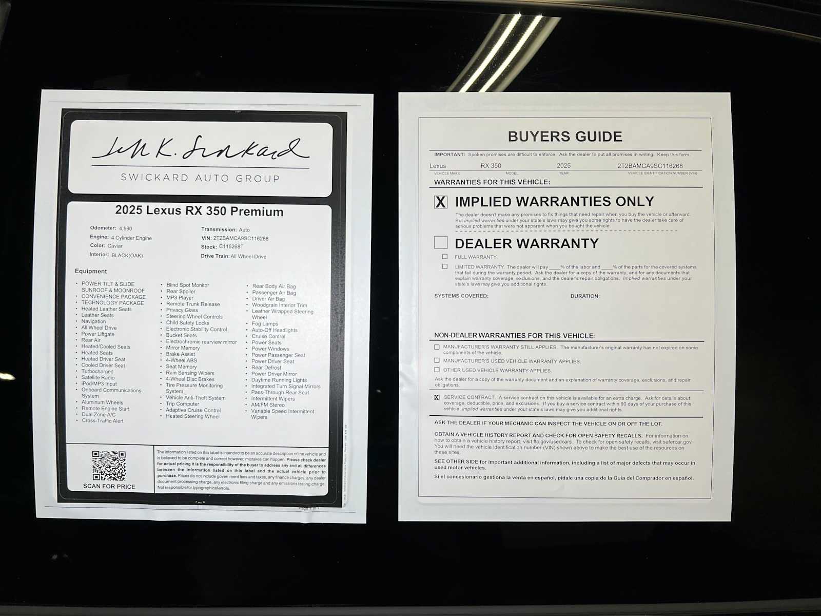 Used 2025 Lexus RX 350 Premium Plus w/ Convenience Package AWD/4WD image 43