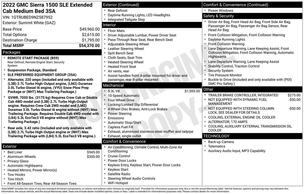 Used 2022 GMC Sierra 1500 SLE image 2
