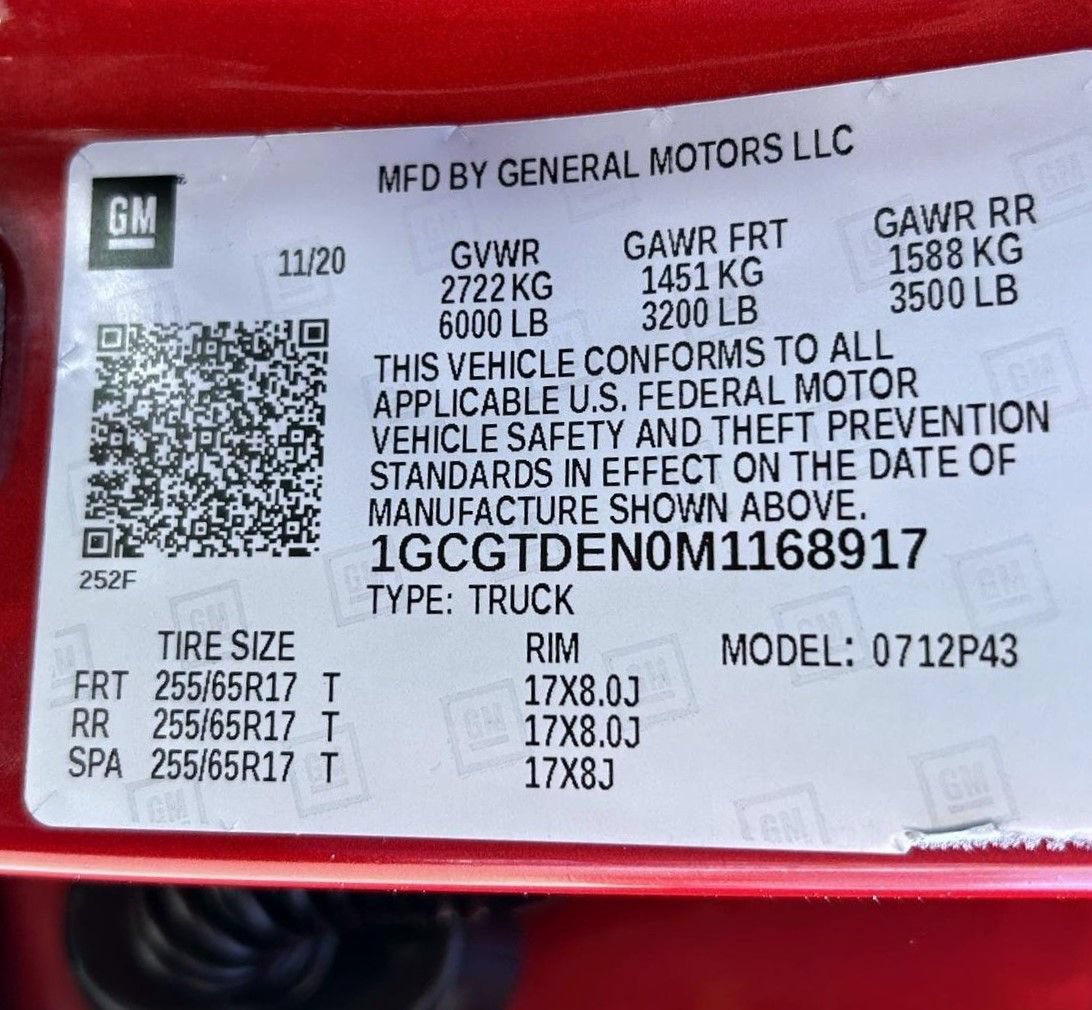 Certified 2021 Chevrolet Colorado Z71 AWD/4WD image 25