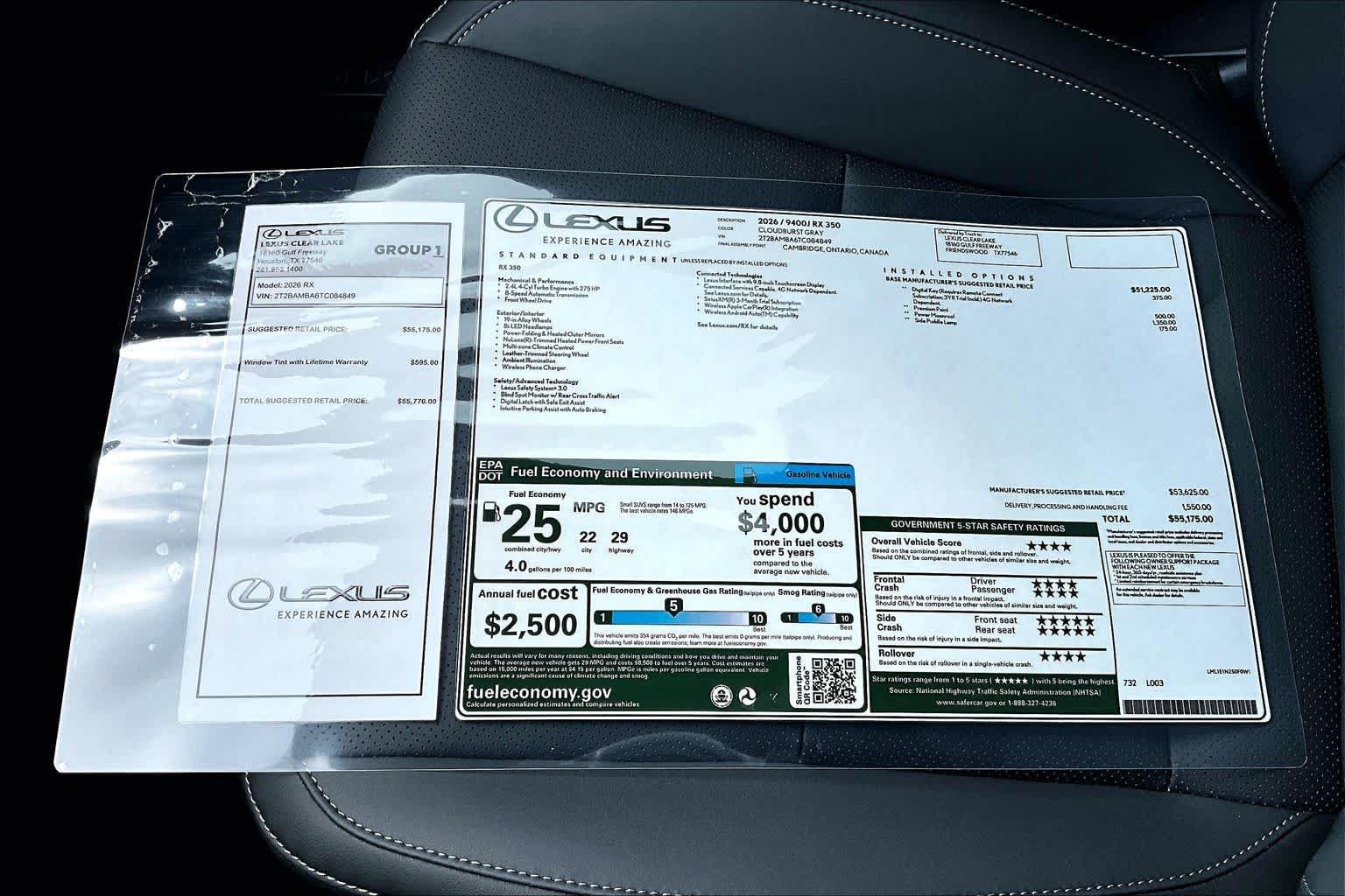 New 2026 Lexus RX 350 FWD image 21