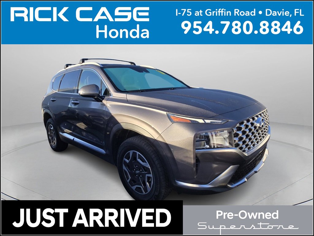 Used 2022 Hyundai Santa Fe Blue image 1