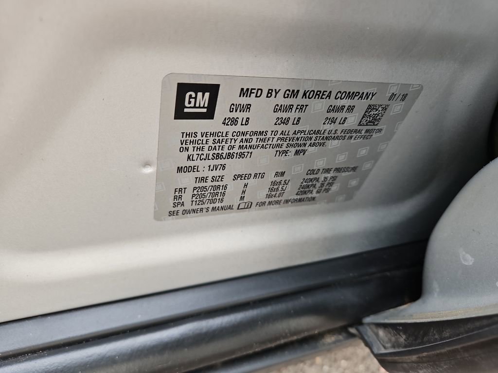 Used 2018 Chevrolet Trax LT w/ LT Convenience Package FWD image 29