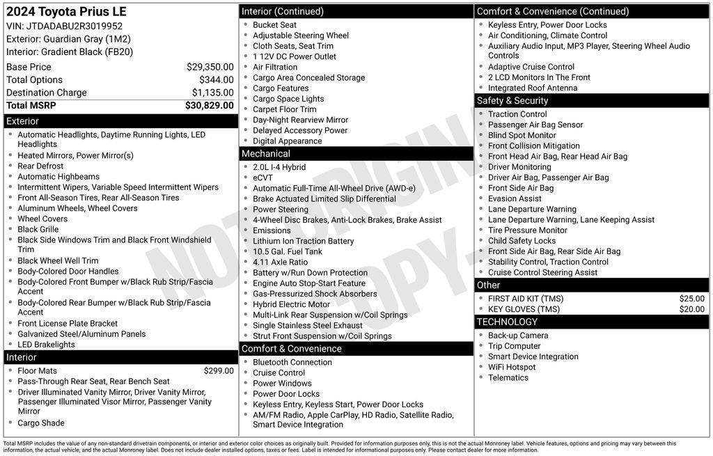 Used 2024 Toyota Prius LE image 41