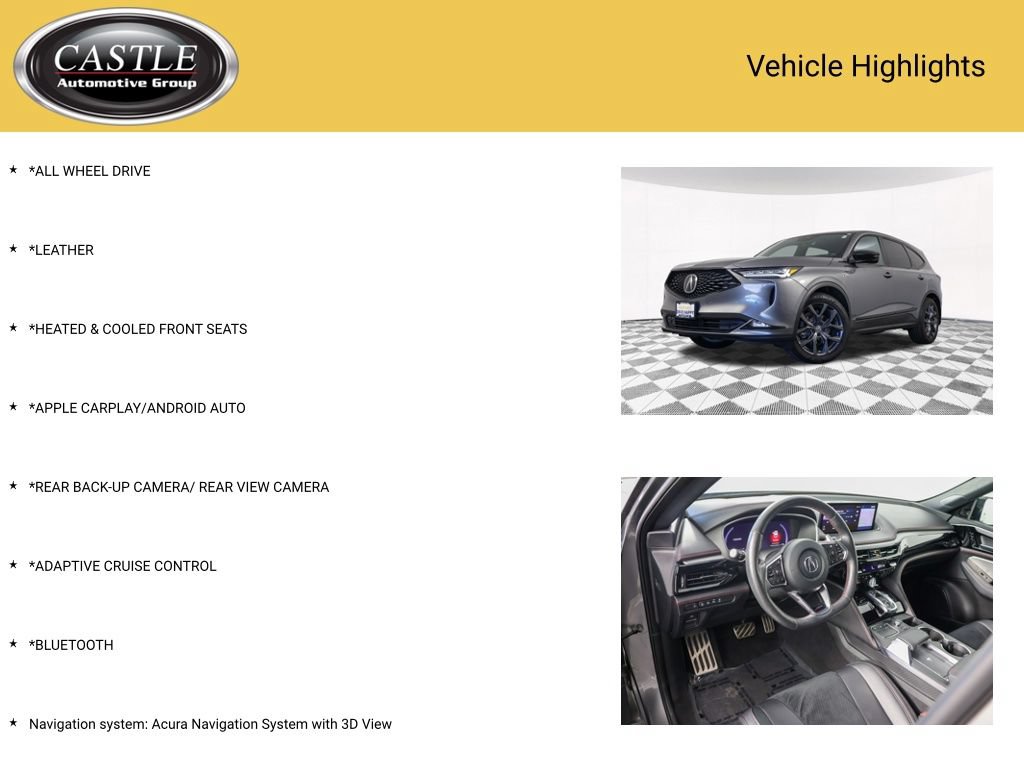 Used 2024 Acura MDX A-Spec AWD/4WD image 3
